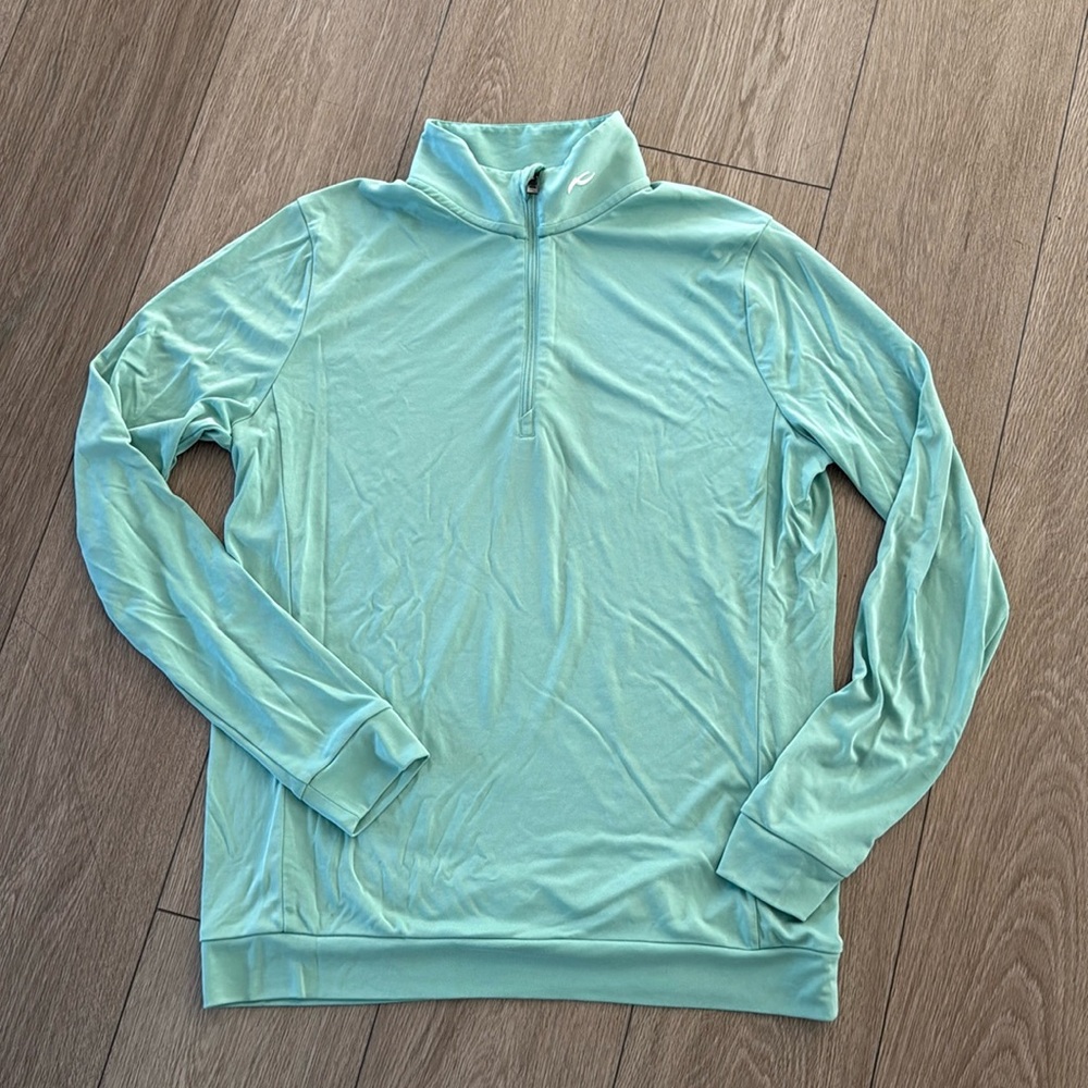 KJUS Kallen 1/4 zip pullover Men’s golf top size Large